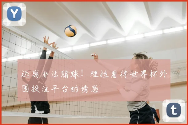 远离非法赌球!理性看待世界杯外围投注平台的诱惑